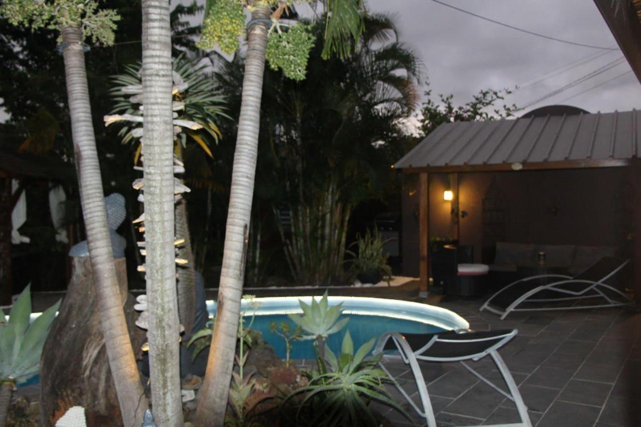 La Liane De Jade 974-Lodge Le Palissandre - Jacuzzi Privatif - Piscine Chauffee Le Bois de Nefles  Dış mekan fotoğraf